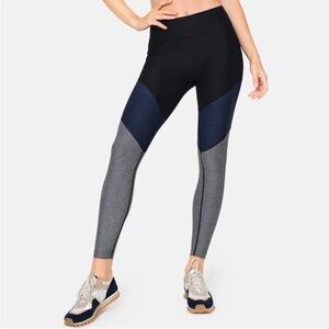 Outdoor Voices Womens 7/8 Springs Leggings Black Blue Grey‎ Size M